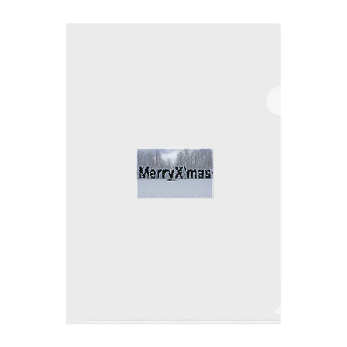 Merry Christmas Clear File Folder