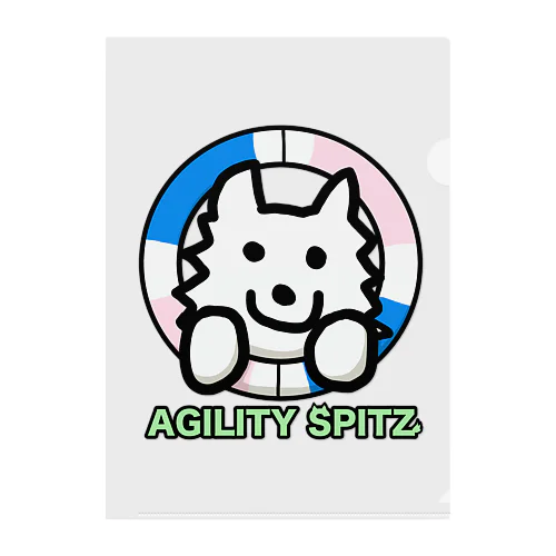 AGILITY SPITZ「タイヤからこんにちは！」 Clear File Folder