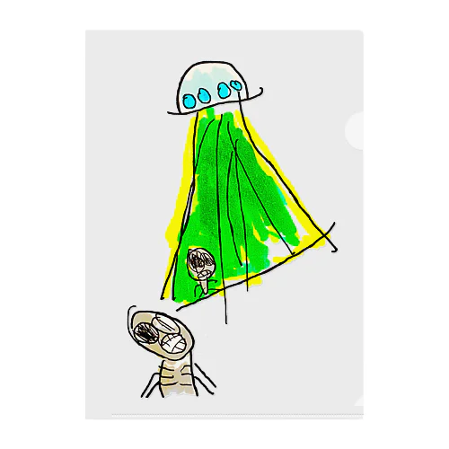 #09👽UFO -未確認飛行物体 Clear File Folder