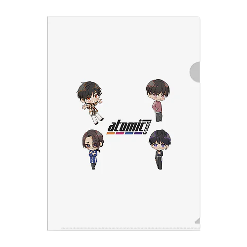 【クリアファイル】atomic7 （ミニキャラ） Clear File Folder