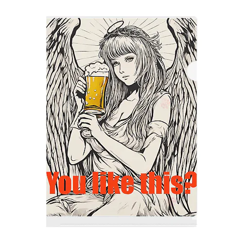 Angel beer Clear File Folder