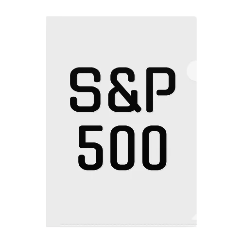 投資家しか分からない - シリーズ1 / S&P500 Clear File Folder