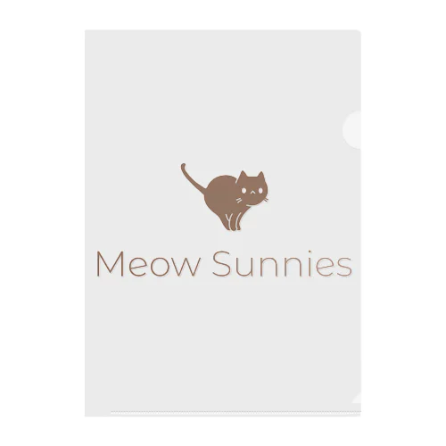 Meow Sunniesロゴバージョン クリアファイル