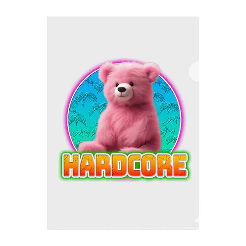 HARDCOREピンクのクマちゃん Clear File Folder