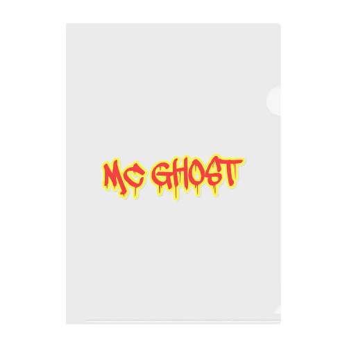 MC GHOST ・ロゴオリジナルグッズ Clear File Folder