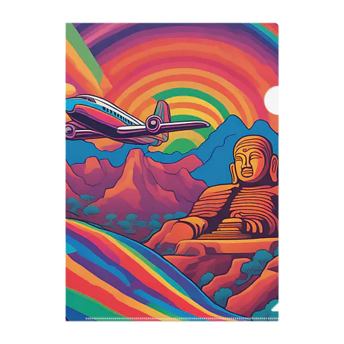 Psychedelic history mix 3 Clear File Folder