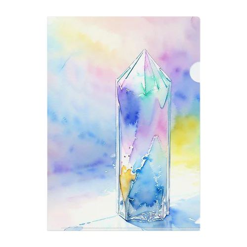 simple 水晶 Clear File Folder