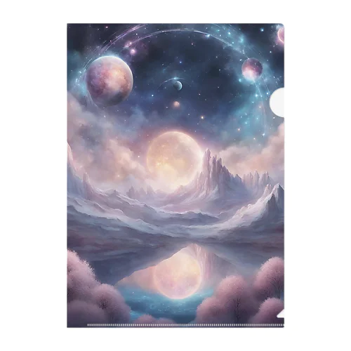 “Celestial Horizon” Clear File Folder