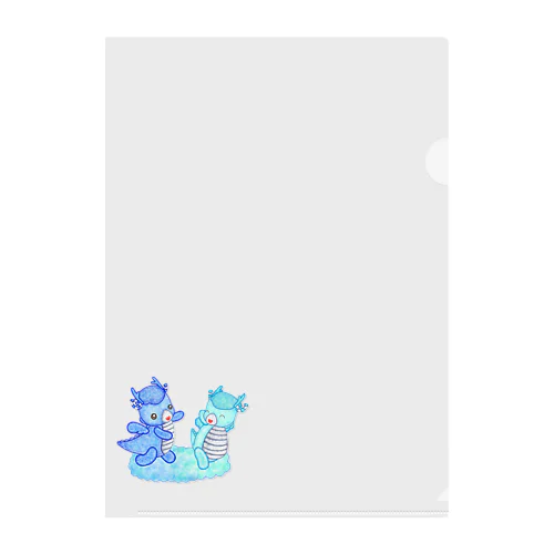 キャンディードラゴン　青 Clear File Folder