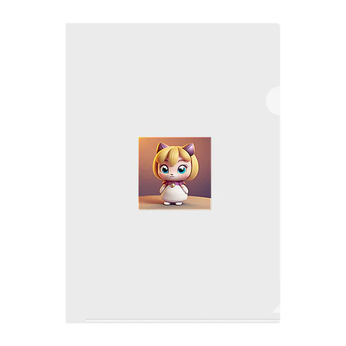 かわいい3Dキャラのグッズ Clear File Folder