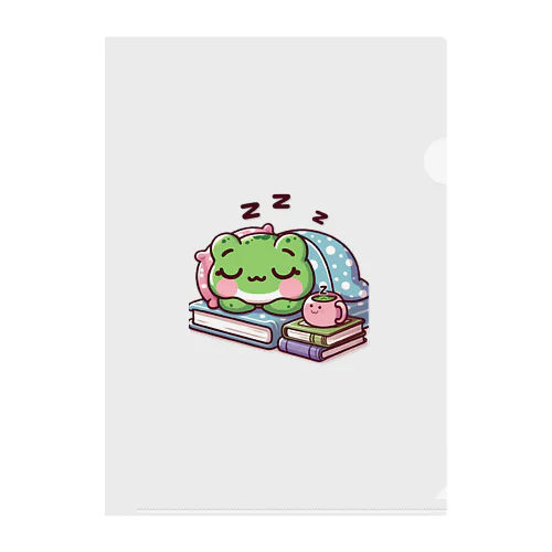 Sleeping frogs(熟睡する蛙) Clear File Folder