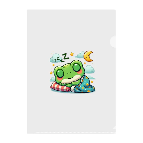 Sleeping frogs(熟睡する蛙) Clear File Folder