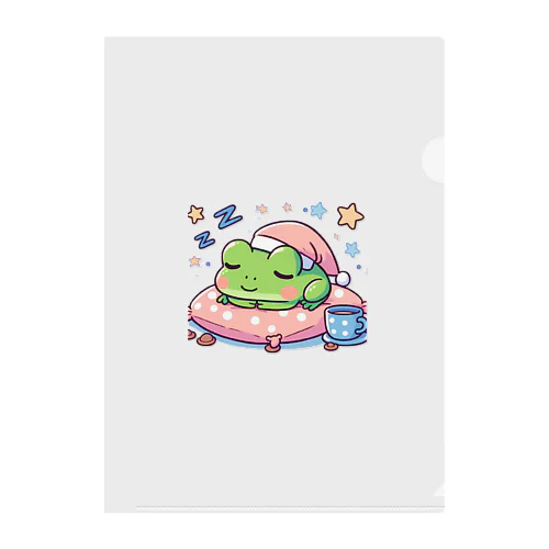 Sleeping frogs(熟睡する蛙) Clear File Folder