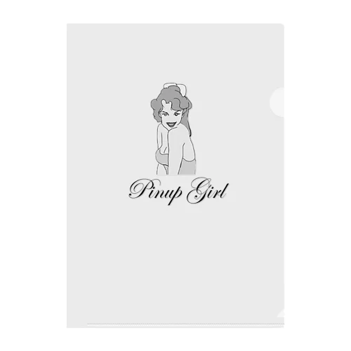 Pinup girl Clear File Folder