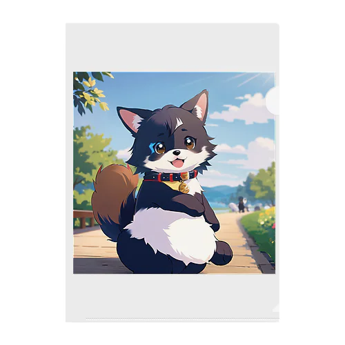 可愛い犬のイラスト Clear File Folder