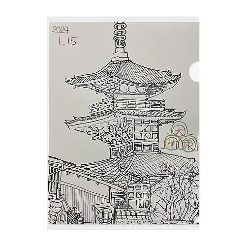 清水寺 Clear File Folder