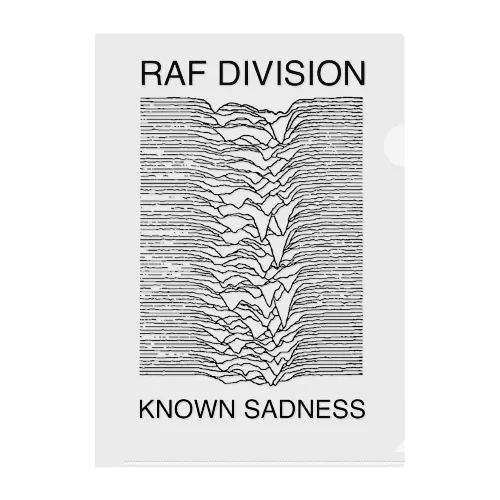 RAF DIVISION KNOWN SADNESS  クリアファイル