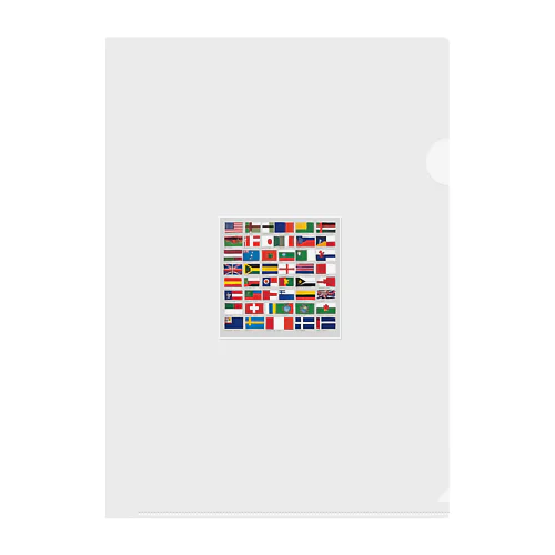 世界国旗 Clear File Folder
