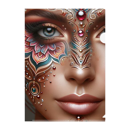 MANDALA MAKEUP  Clear File Folder