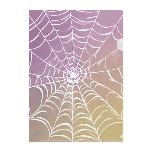 #蜘蛛の巣 Clear File Folder