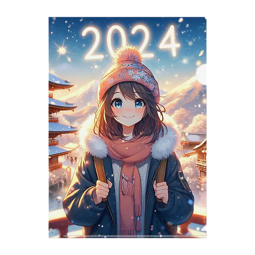2024 Winter Girl 3 Clear File Folder