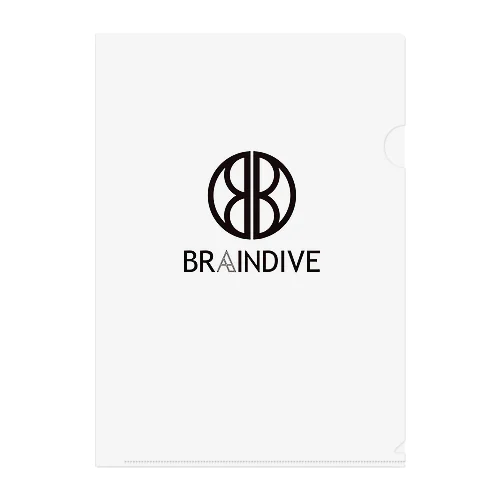 【BRAINDIVE】クリアファイル　白ver Clear File Folder