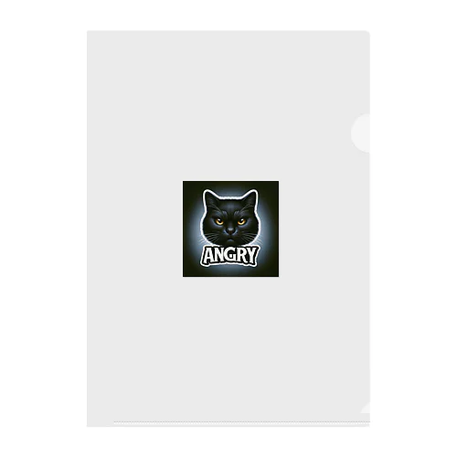 アングリー黒猫シリーズ Clear File Folder
