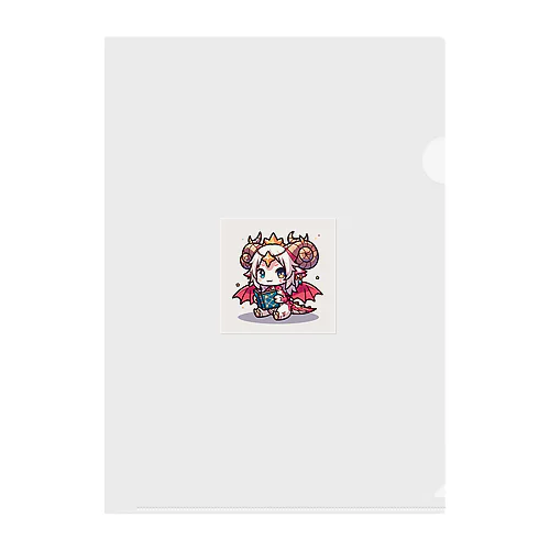 かわいいドラゴンのイラスト Clear File Folder