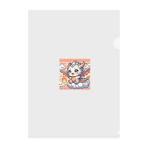 超かわいい！マスコットキャラクターのドラゴン Clear File Folder