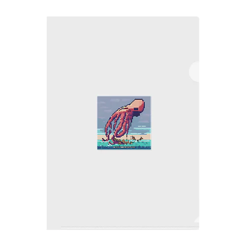 ドット絵のオクトパスくん Clear File Folder