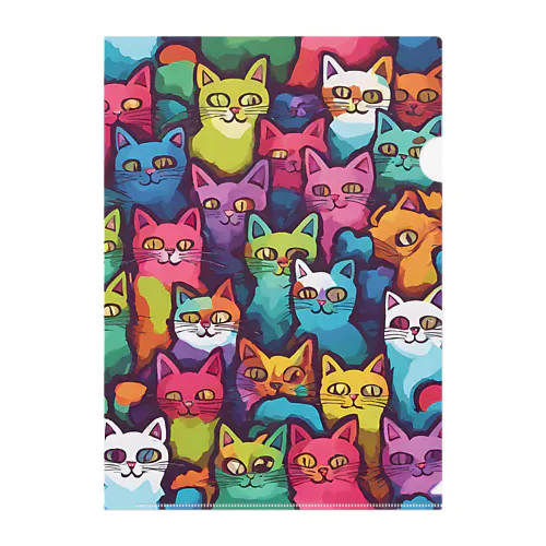 INSANITYcats Clear File Folder