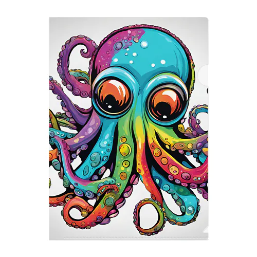 FUNKYOctopus Clear File Folder