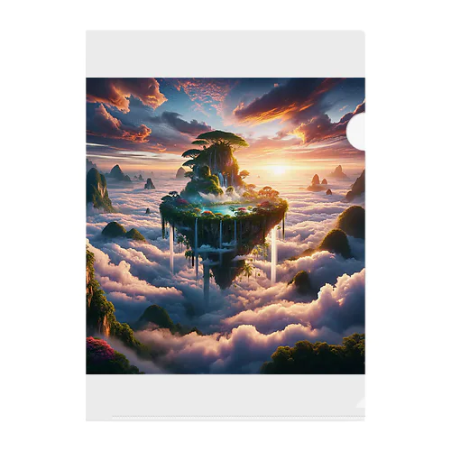 「雲の上の楽園」 クリアファイル