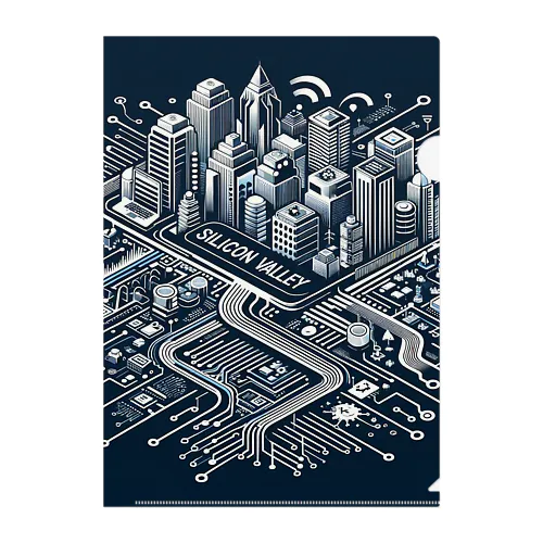 Silicon Valley Clear File Folder