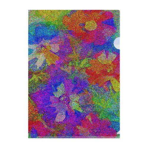 flowers Clear File Folder