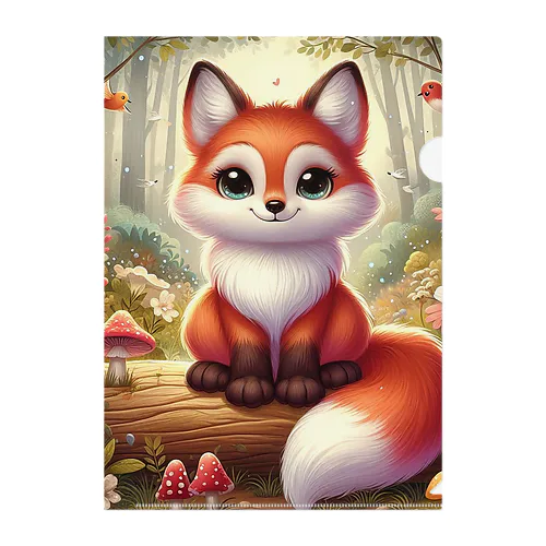 beautiful fox Clear File Folder