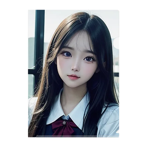 AI美女子高生　アサミ Clear File Folder