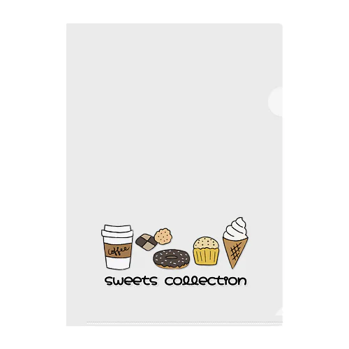 sweets collection クリアファイル