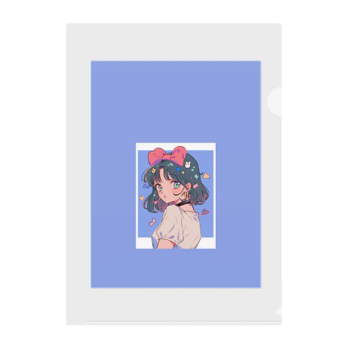 りぼん Clear File Folder