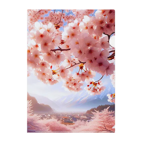 美しい桜🌸 クリアファイル