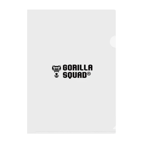 GORILLA SQUAD ロゴ黒 Clear File Folder