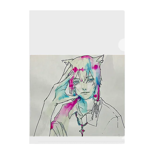 シャミ猫君くりあふぁいる Clear File Folder