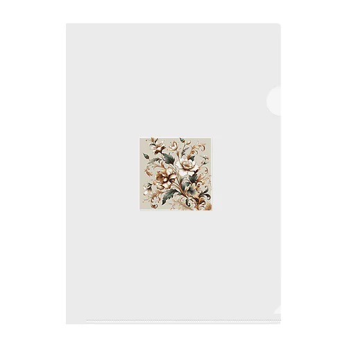 Elegant Florals Clear File Folder