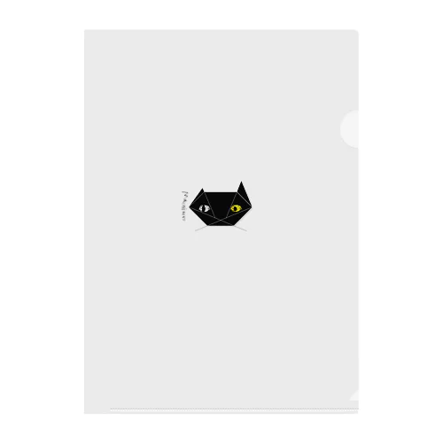 まち猫ブラック Clear File Folder