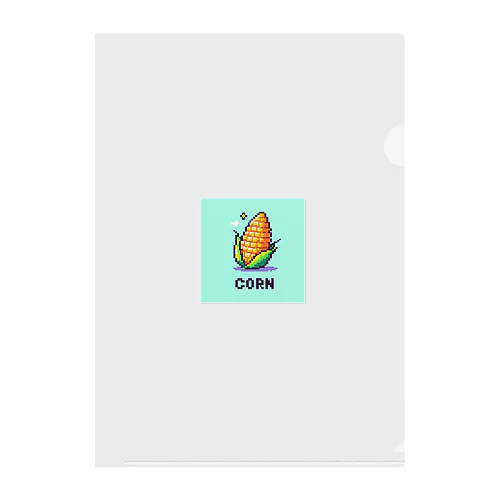 ドット絵「とうもろこし」 Clear File Folder