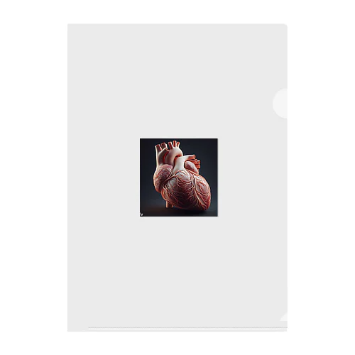 心臓 Clear File Folder