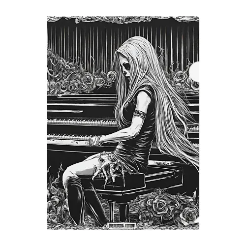 death metal girl ＝strange p.f Vanessa＝ クリアファイル