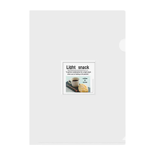 Light　snack Clear File Folder