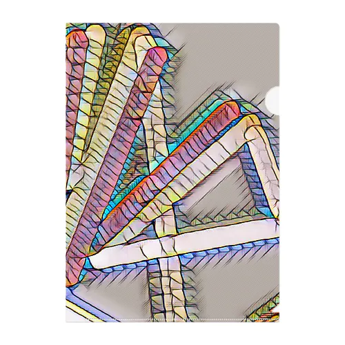 【Abstract Design】No title - Mosaic🤭 Clear File Folder