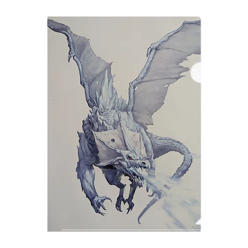 Blizzard Dragon Clear File Folder